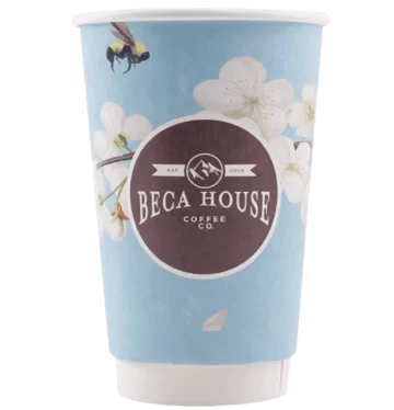Custom 16 oz Double Wall Coffee Cups